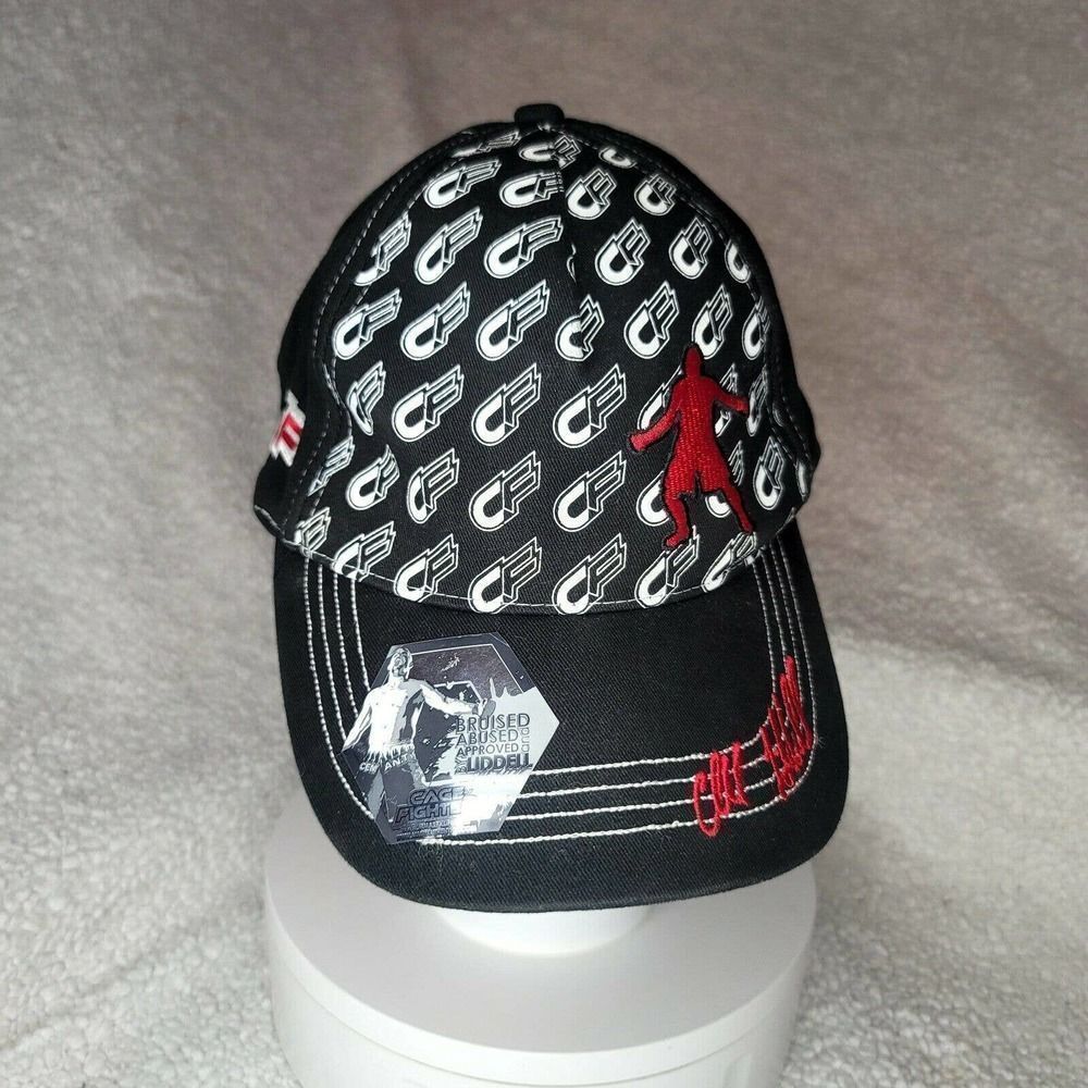 Cage Fighter Chuck Liddell Embroidered Baseball Cap Hat with Logo New w/ Sticker